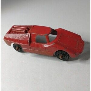 Vintage Tootsie Toy Fiat Abarth Red Made in U.S.A. Die Cast Collectible Car